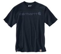Carhartt Core Logo T-Shirt dicke Qualität M marineblau/blau