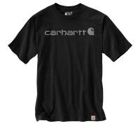 Carhartt Core Logo T-Shirt dicke Qualität S schwarz/grau