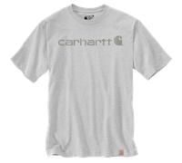 Carhartt Core Logo T-Shirt dicke Qualität XL hellgrau/grau