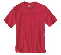 Carhartt Core Logo T-Shirt Herren hohe Qualität Rundhalsausschnitt sehr robust und bequem 230gr original, Farbe:rosarot, Größe:L