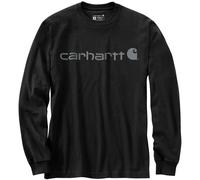 Carhartt Dearborn Relaxed Logo Langarmshirt, schwarz-grau, Größe M für Männer