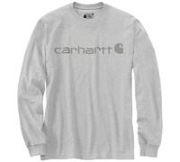 Carhartt Dearborn Relaxed Logo Langarmshirt, grau, Größe XL für Männer
