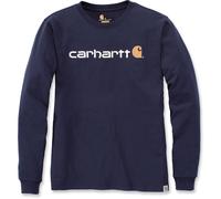 Carhartt CORE LOGO T-SHIRT L/S Navy - Größe: XS