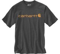 Carhartt Core Logo T-Shirt dicke Qualität S anthrazit/orange