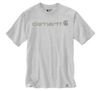 carhartt CORE LOGO T-SHIRT S/S | Heather-grey/Gray | XXL
