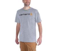 Carhartt Core Logo T-Shirt grau/schwarz/orange - L