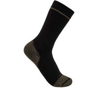 Carhartt Cotton Blend Steel Toe Boot Socken (2er Pack), schwarz, Größe M L