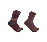 Carhartt Crew Socken 2er-Pack - rot|bunt-kombi / M