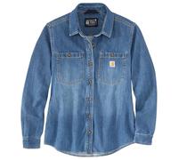 Carhartt Damen 105492 Relaxed Fit Midweight Denim Langarmshirt, Voyageur, X-Groß