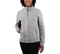 Carhartt Damen 105657 Relaxed Fit Midweight Half Zip Sweatshirt, Asphalt Heather Nep, XL