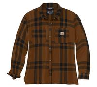 Carhartt - Women's Midweight Flannel L/S Plaid Shirt - Hemd, Gr. XL, braun (CarharttBrownHeather)