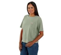 Carhartt Damen 106122 Tencel™ Fiber Series Loose Fit Lightw, Salbei, Klein