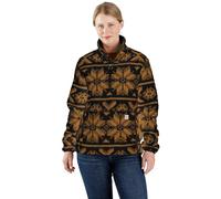 Carhartt Damen-Fleecepullover mit lockerer Passform, Black Fairisle, 2X