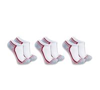 Carhartt Damen Force Midweight Low Cut 3 Pack Socken, Weiss/opulenter Garten, Medium