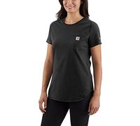 Carhartt Damen Force Relaxed Fit Midweight Pocket T-Shirt, Schwarz, Mittel