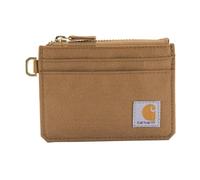 Carhartt Damen-Geldbörse aus 700D Nylon mit Reißverschluss, Münzfach und Kartenhalter, Carhartt Braun (Card Keeper), Einheitsgröße, 700D Nylon Duck Geldbörse mit Reißverschluss