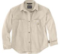 Carhartt Damen Heavyweight Duck Overshirt 106621 Oat Milk-XS