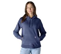 Carhartt Damen-Kapuzen-Sweatshirt, lockere Passform, mittelschwer, Garment Dye French Terry, Blau - Lunar Blue, M