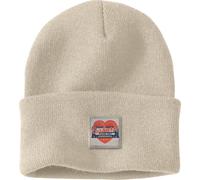 Carhartt Damen Knit Heart Patch Beanie 107409 Oat Milk