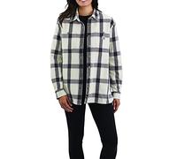 Carhartt Damen Lockere Passform, Langärmeliges Denim-Hem, Malt, S