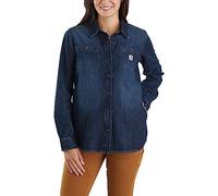 Carhartt Midweight Denim Damen Hemd, blau, Größe M