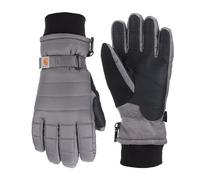 Carhartt Damen Quilts Isolierter wasserdichtem Wicking-Einsatz Handschuhe für kaltes Wetter, Dunkelgrau, Large