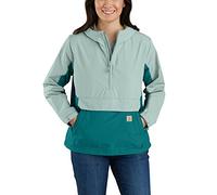 Carhartt Damen Rain Defender Lockere Passform Leicht Packbar Anorak, Shaded Spruce/Blue Surf, S