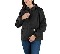 Carhartt Damen Rain Defender Loose Fit Leightweight Packable Anorak, Farbe: Black, Größe: M