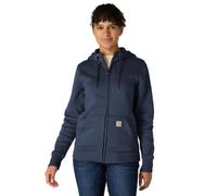 Carhartt Damen Relaxed Fit Mittelschweres Full-Zip Sweatshirt, Marineblau, XS