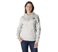 Carhartt Sweatshirt Relaxed Fit Damen – mittelschwer, Ärmel-Logo – Asphalt meliert NEP, XS