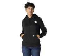 carhartt CLARKSBURG SLEEVE LOGO HOODED SWEATSHIRT Damen | Black | M
