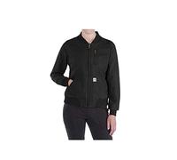 Carhartt Damen Rugged Flex® Relaxed Fit Canvas-Jacke, Schwarz, XL