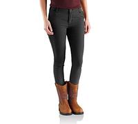 Carhartt Damen Slim-fit Crawford Trousers Work Utility Pants, Schwarz, 12W/REG EU