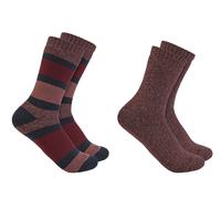 Carhartt Damen Heavyweight Crew 2er Pack Socken, 2 Verschiedene Brombeeren, Medium