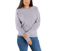 Carhartt Damen-Sweatshirt mit Rundhalsausschnitt, mittelschwer, French Terry, Relaxed Fit, Lilac Haze, XS