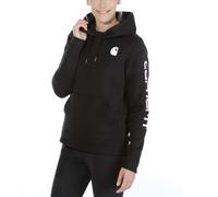 Carhartt - Women's Clarksburg Logo Sleeve Sweatshirt - Hoodie, Gr. XS, schwarz (Black)