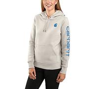 Carhartt Damen-Sweatshirt, lockere Passform, mittelschwer, Logo-Ärmel, Grafik-Sweatshirt, Malt, 38