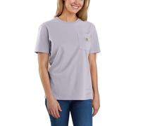 Carhartt, Damen-T-Shirt, lockere Passform, schwer, kurzärmelig, K87 Pocket, Lilac Haze, S
