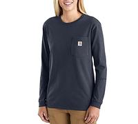 Carhartt Damen Tencel Fiber Series Loose Fit Long-Sleeve Pocket T-Shirt T-Shirt (1er Pack)