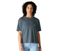 Carhartt Damen Tencel™ Fiber Series Loose T-Shirt, Eisen Blau, Klein