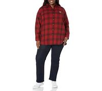 Carhartt Damen-Tunika Rugged Flex Relaxed Fit, mittelschwer, Flanell, langärmelig, kariert, Chili Pepper, Mittel