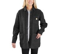 Carhartt Damen Übergangsjacke Wool Blend Overshirt, Farbe:Black Heather, Größe:S
