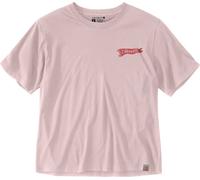 Carhartt Damen Zellulosefaser Series Loose Pennant Flag T-Shirt 107387 New Rose-XS