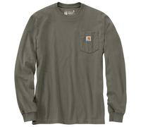 Carhartt Dearborn Loose Langarmshirt, oliv/grün, Größe S
