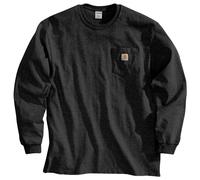 Carhartt K126 Langärmeliges Taschen-T-Shirt - Größe 2XL - Farbe black