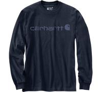 Carhartt Dearborn Relaxed Logo Langarmshirt, blau, Größe S für Männer
