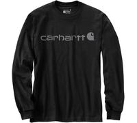 Carhartt Dearborn Relaxed Logo Langarmshirt, schwarz/grau, Größe M