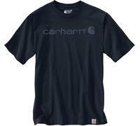 Carhartt Core Logo T-Shirt dicke Qualität M marineblau/blau