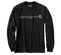Carhartt Dearborn Relaxed LS Logo T-Shirt Men Black/Gray S