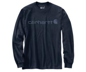 Carhartt Dearborn Relaxed LS Logo T-Shirt Men Navy/Dark Blue S